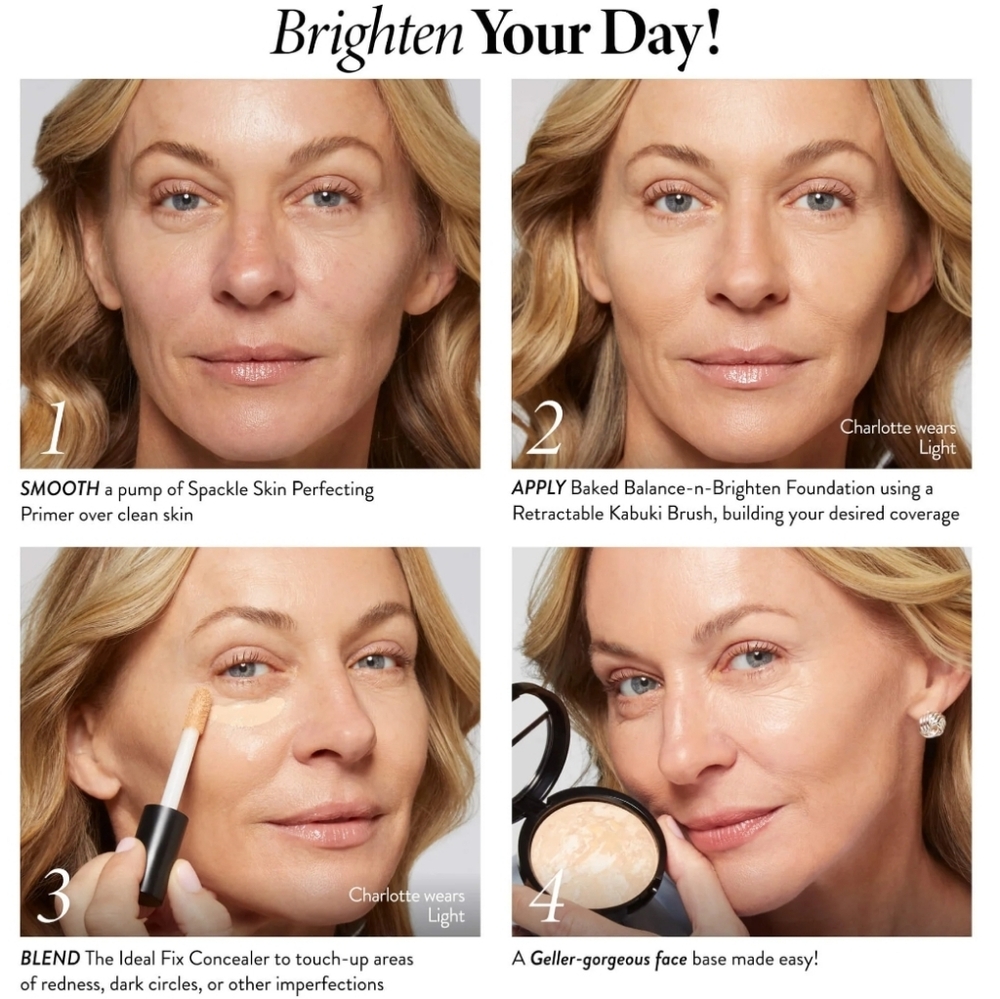 Laura Geller Baked Balance-N-Brighten Color Correcting Foundation: Light, NIB - Picture 6 of 11
